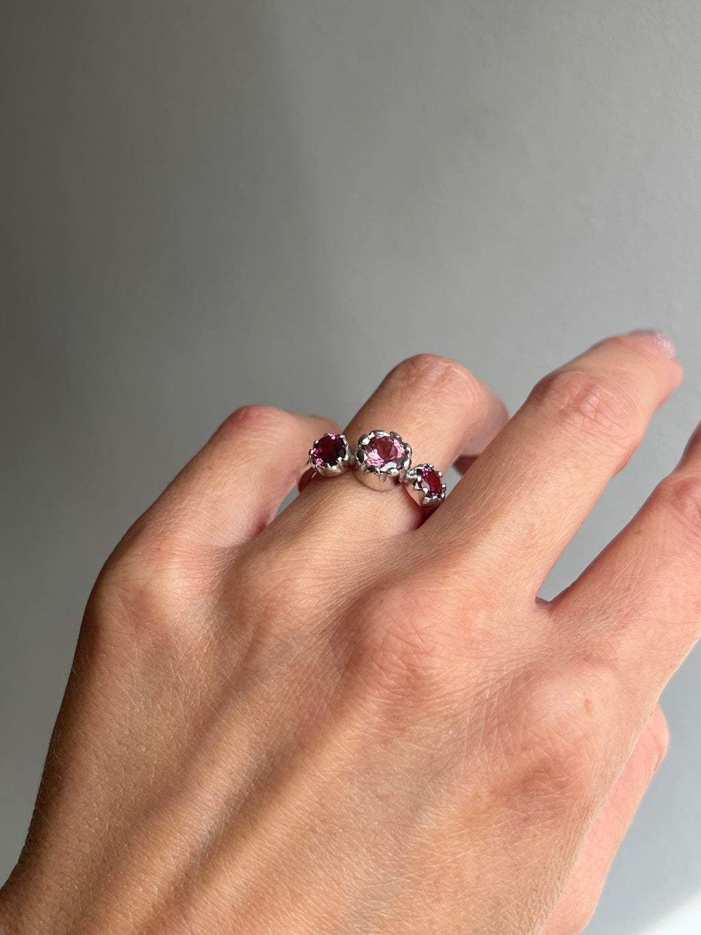 Anillo Iris rosa