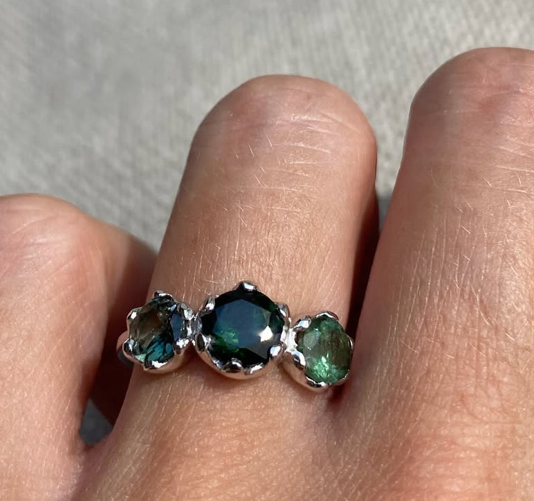 Anillo Iris verde - Colección Exclusivos