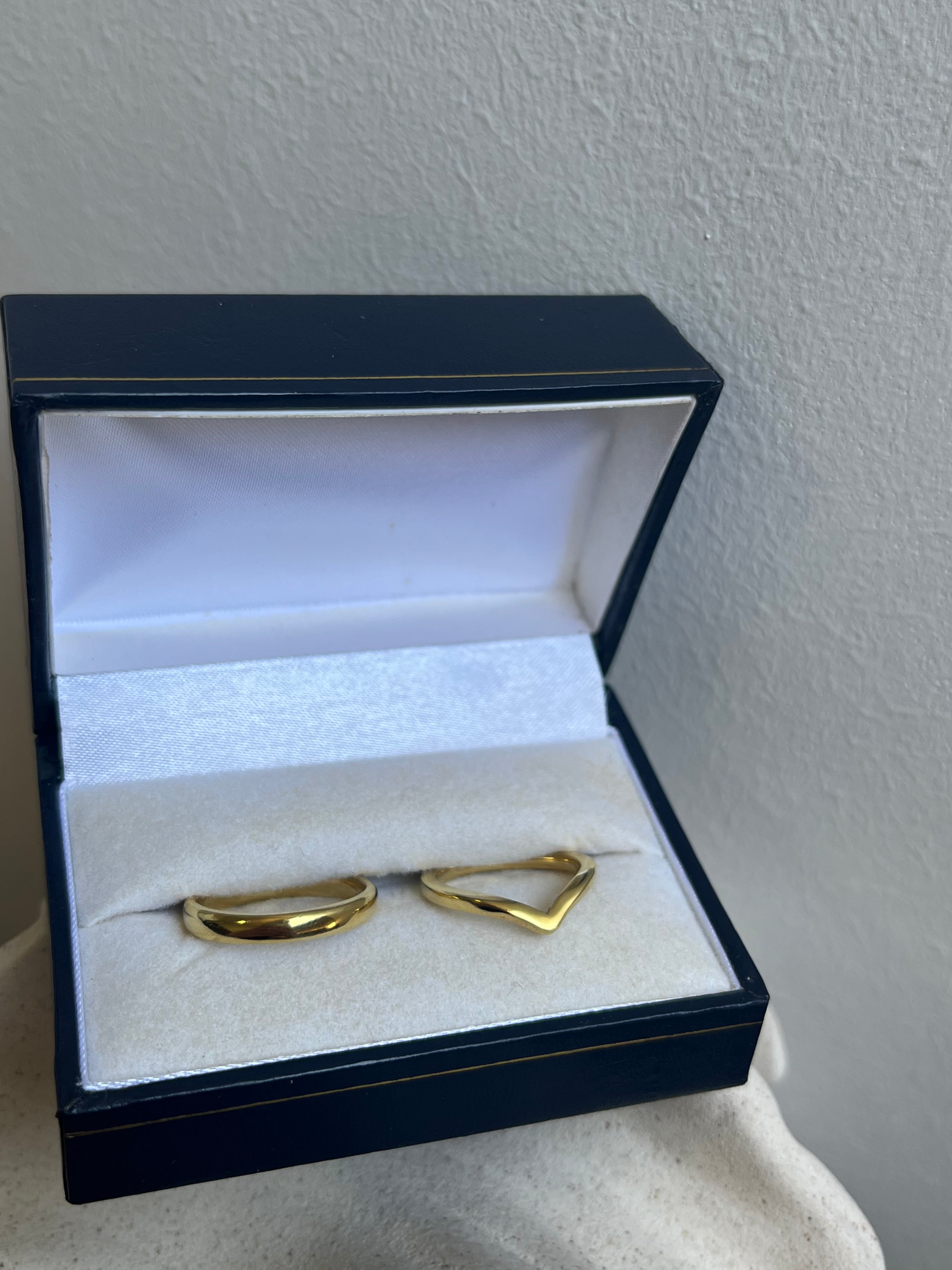 Argollas de matrimonio Chevron