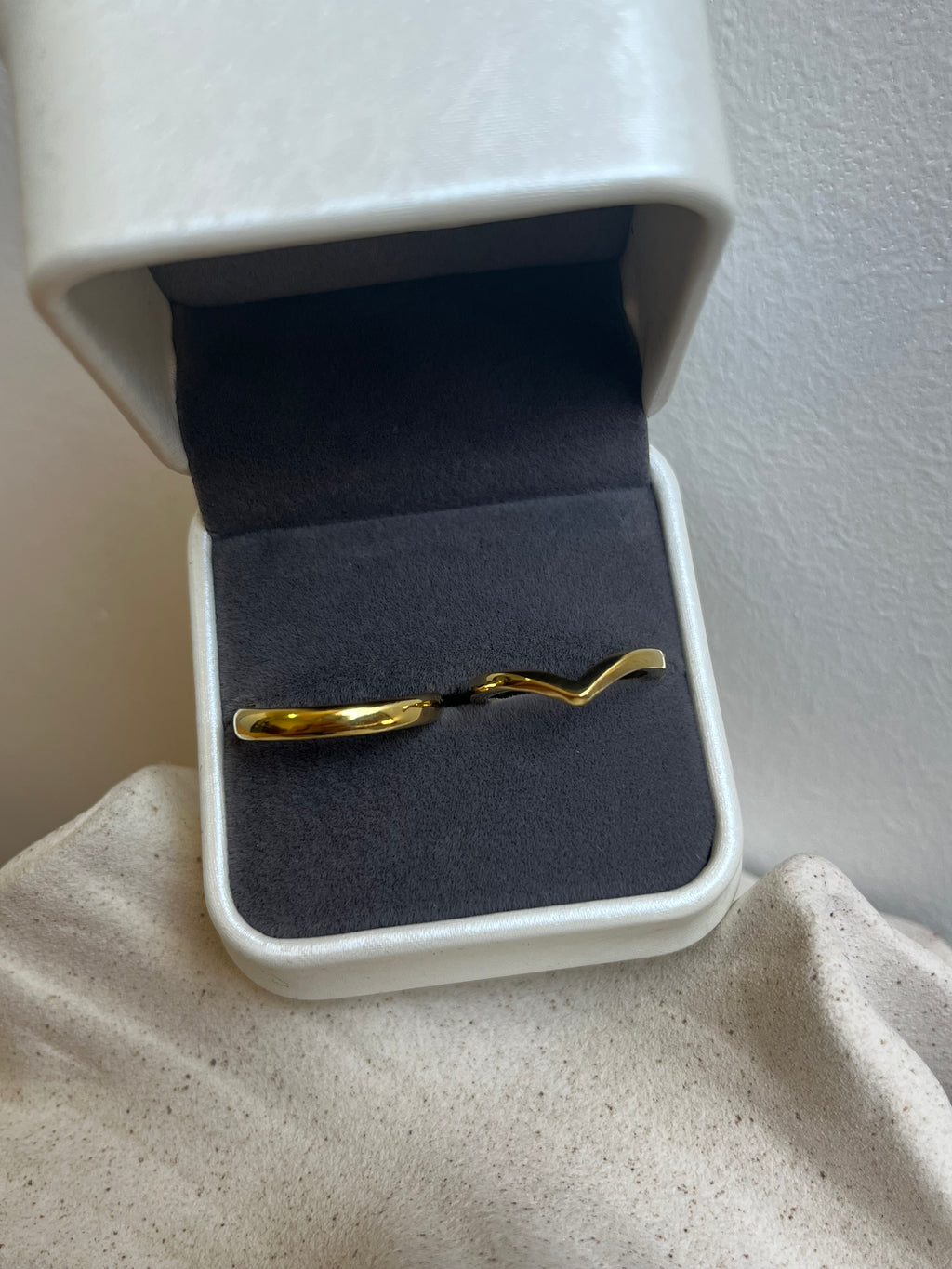 Argollas de matrimonio Chevron