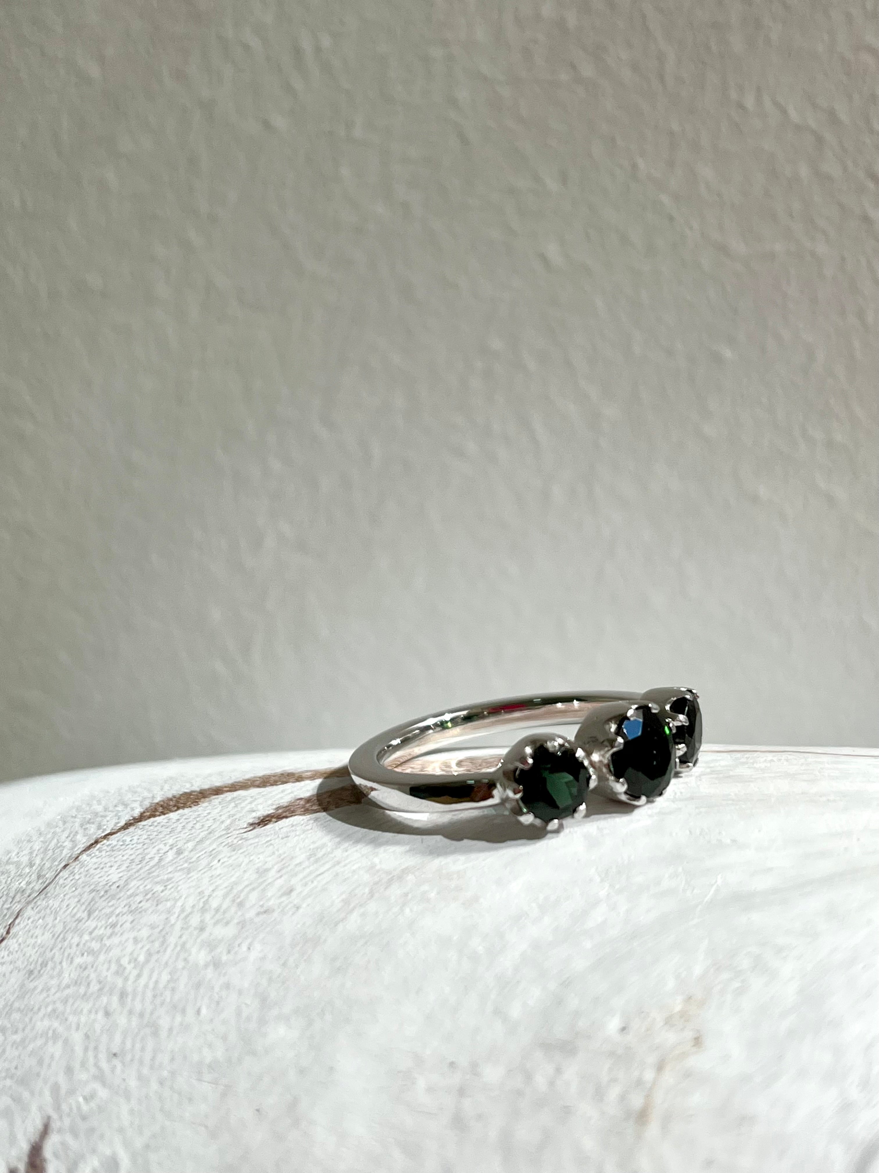 Anillo Iris verde