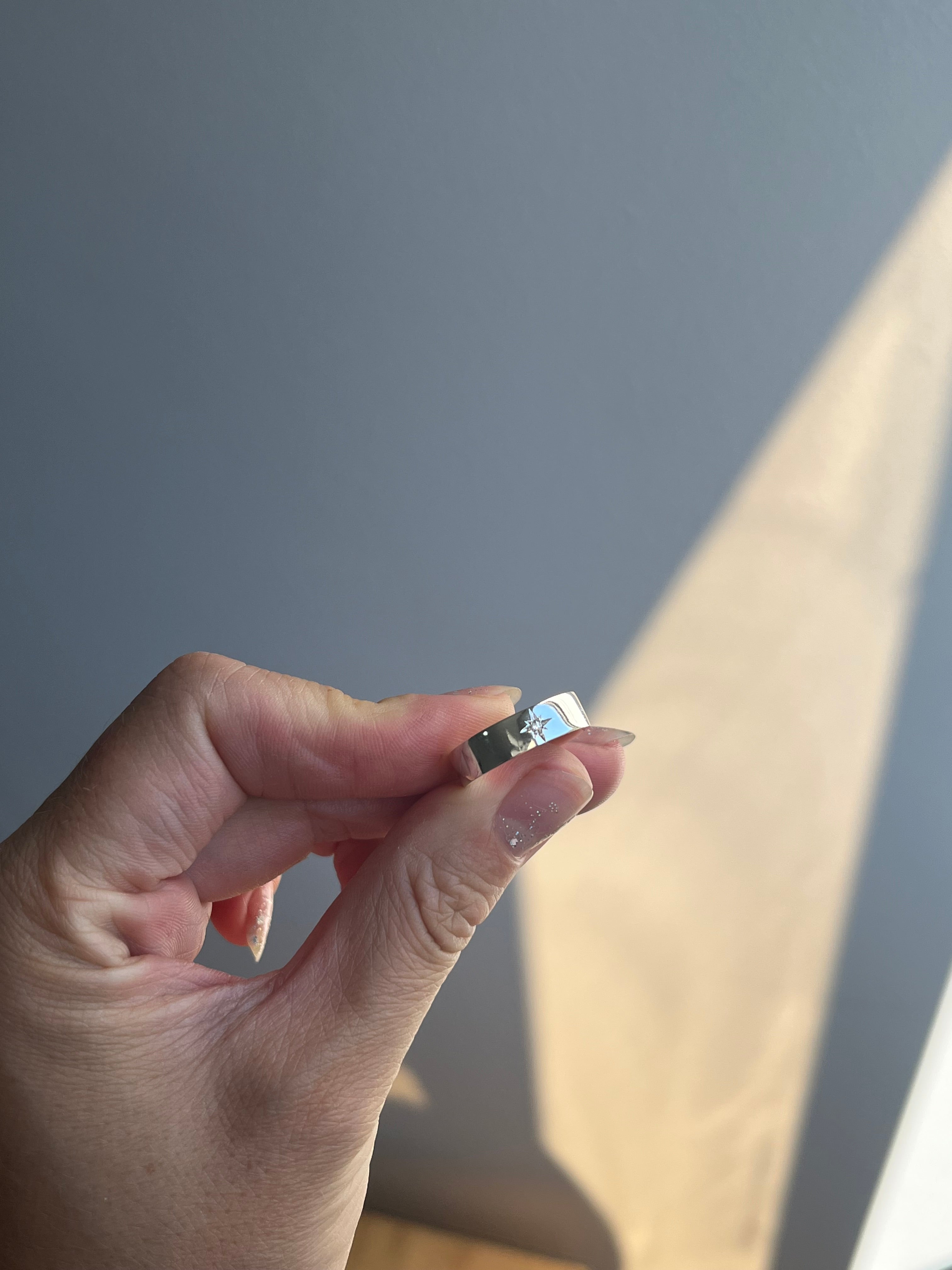 Argollas clásicas con estrella