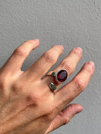 Anillo Carmin ajuste libre